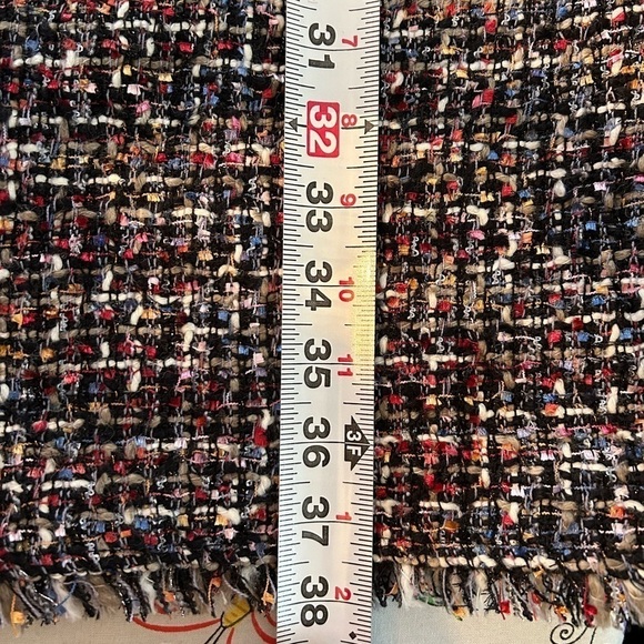 Talbots Women’s Sleeveless Shift Dress Size 14 Tweed Fringe Royalcore - Picture 13 of 15